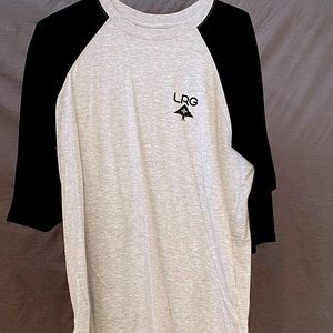 XL Gray and black 3/4 Sleeve